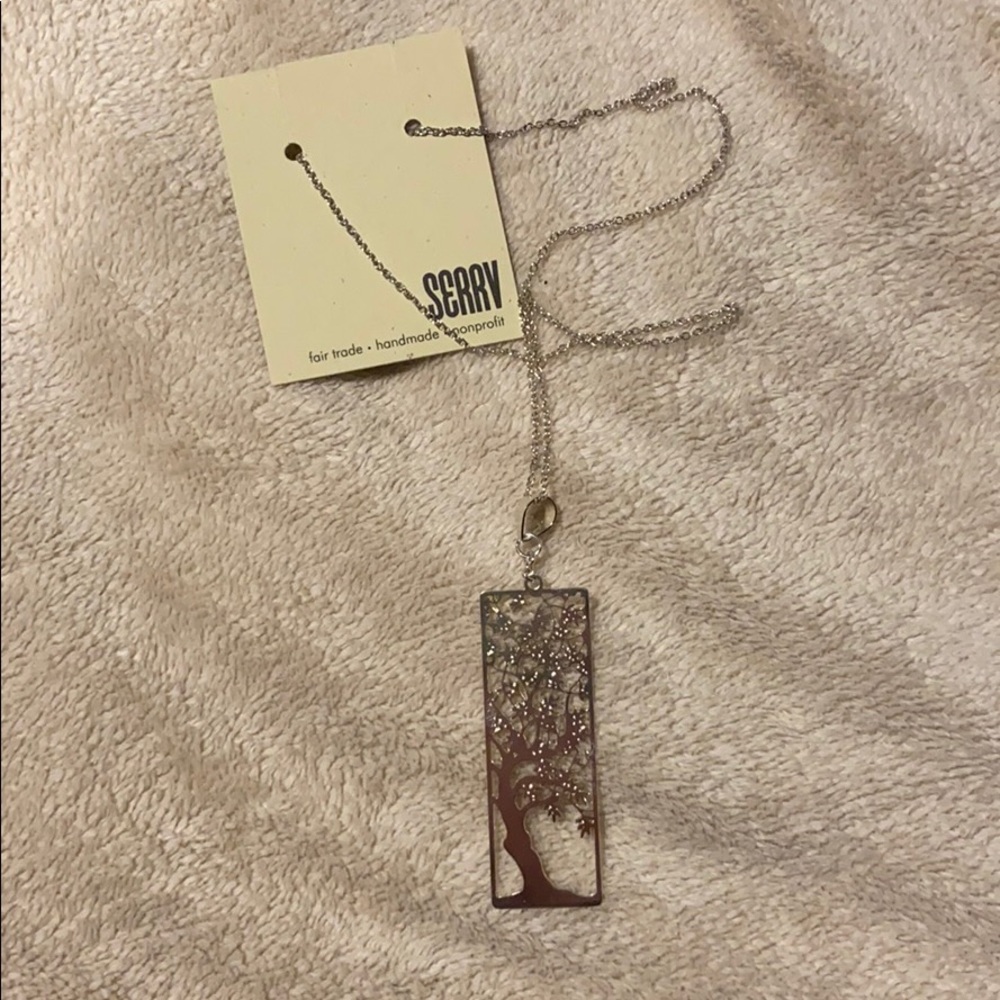 Tree necklace.